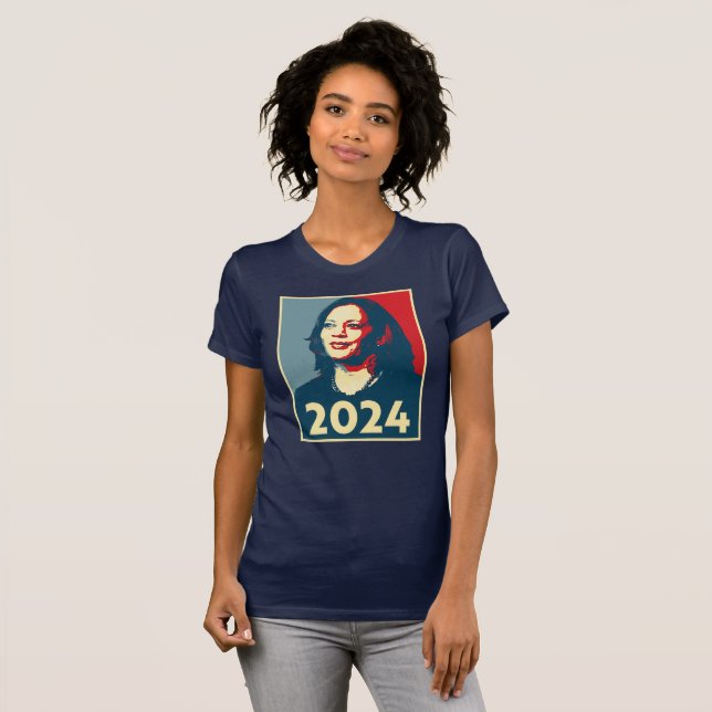 Kamala Harris 2024 T Shirt (Hel framsida)