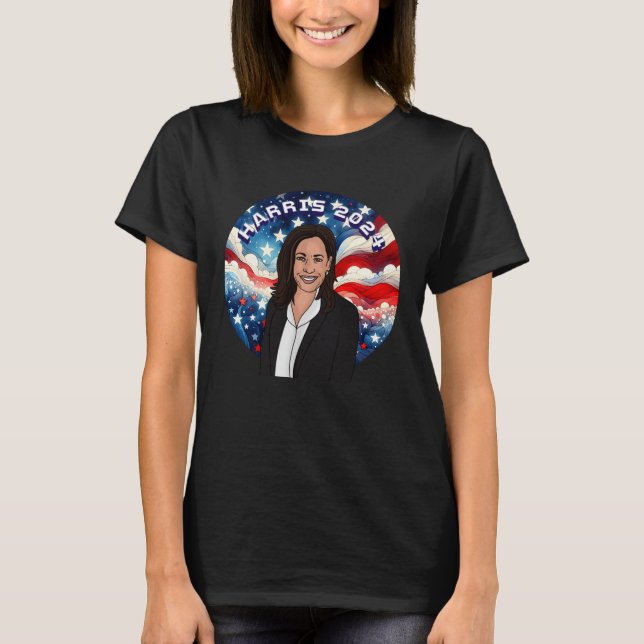 Kamala Harris 2024 T Shirt (Framsida)