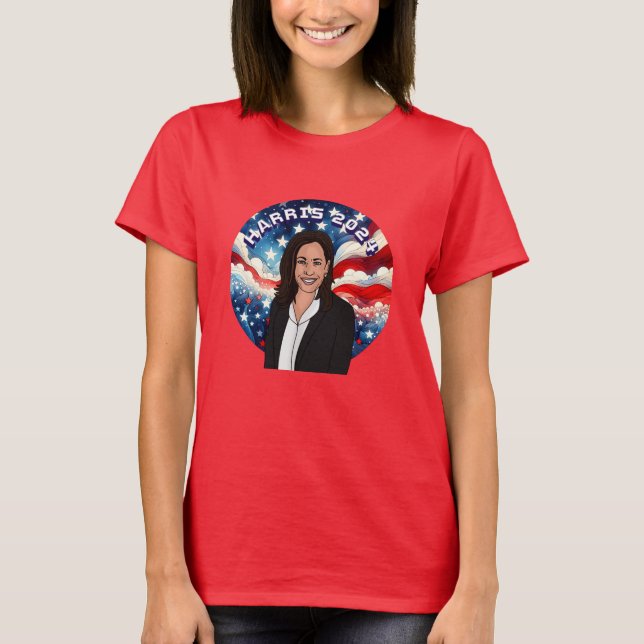 Kamala Harris 2024 T Shirt (Framsida)