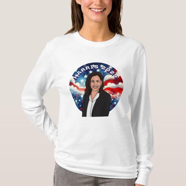 Kamala Harris 2024 T Shirt (Framsida)