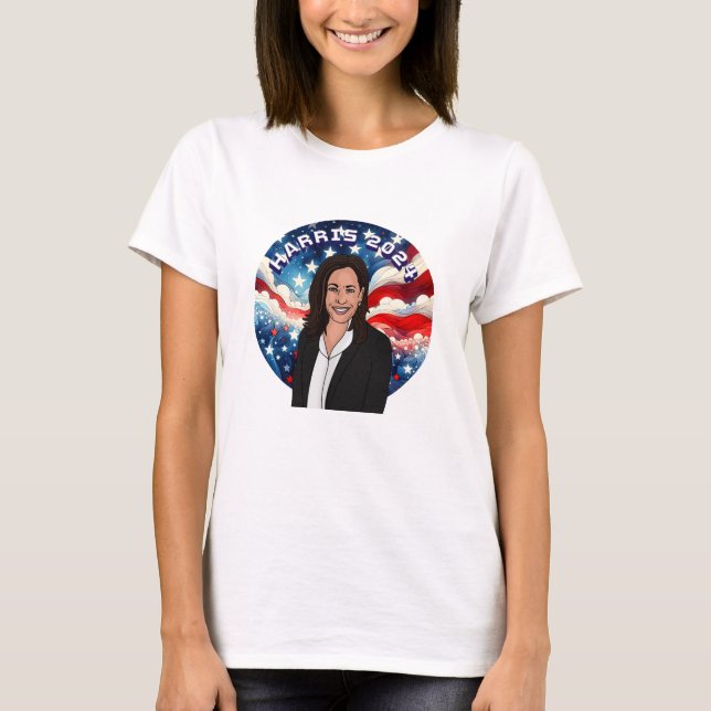 Kamala Harris 2024 T Shirt (Framsida)