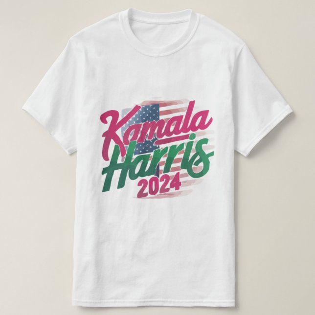 Kamala Harris 2024 T-Shirt - Bold och Vibrant (Design framsida)