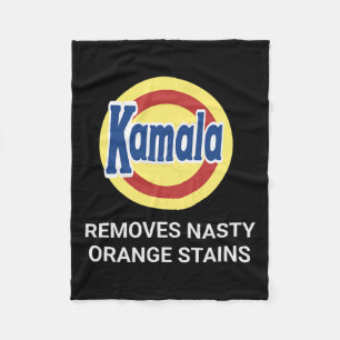 Kamala Harris 2024 Tar bort Roligten Nasty Orange Fleecefilt