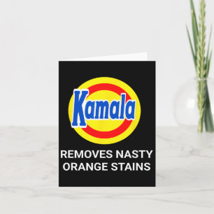 Kamala Harris 2024 Tar bort Roligten Nasty Orange Kort