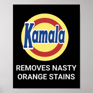 Kamala Harris 2024 Tar bort Roligten Nasty Orange Poster