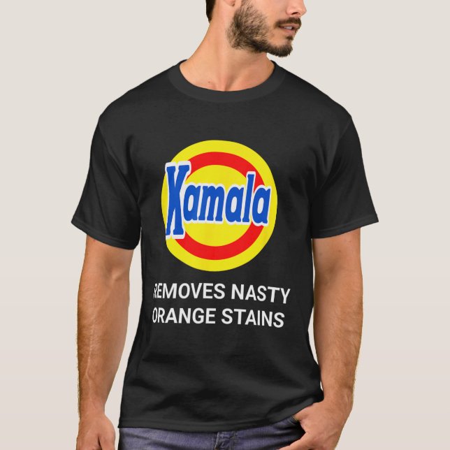 Kamala Harris 2024 Tar bort Roligten Nasty Orange  T Shirt (Framsida)
