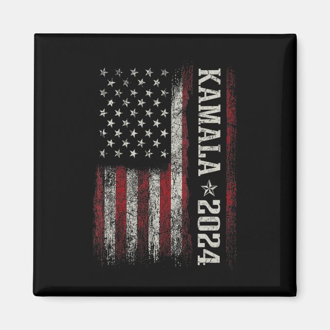 Kamala Harris 2024 till president Kampanj Magnet (Framsidan)