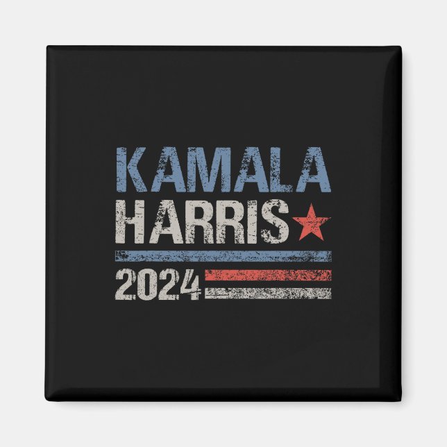 Kamala Harris 2024 till president Kampanj Magnet (Framsidan)