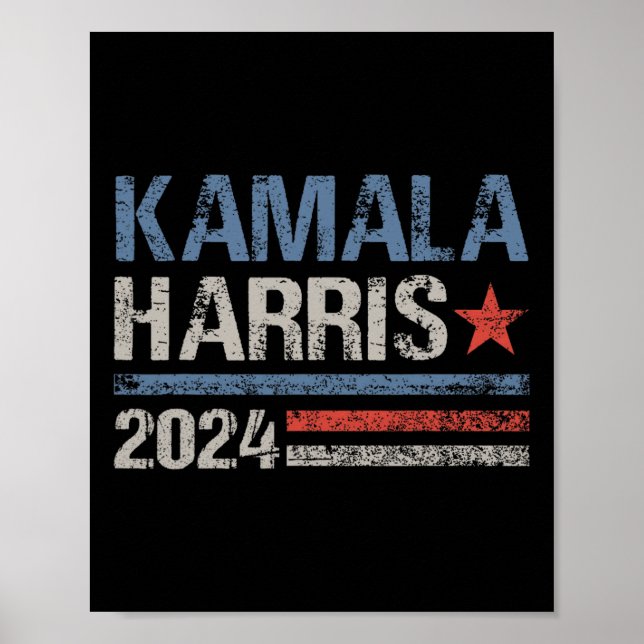 Kamala Harris 2024 till president Kampanj Poster (Framsidan)