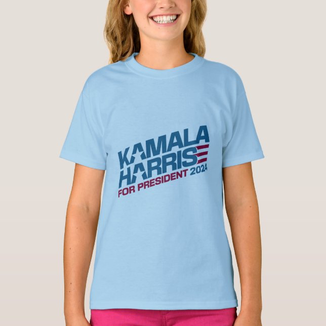 Kamala Harris 2024 till president Kampanj T Shirt (Framsida)
