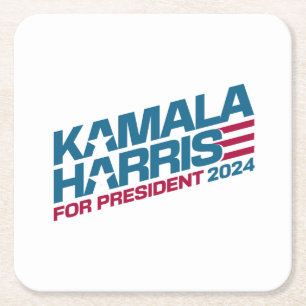 Kamala Harris 2024 till president Kampanj Underlägg Papper Kvadrat