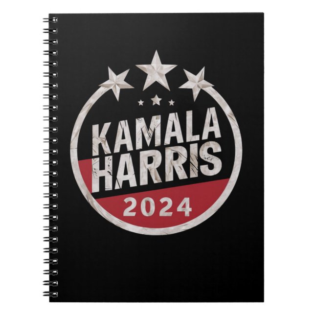 Kamala Harris 2024 till president Retro-valet Anteckningsbok (Framsidan)
