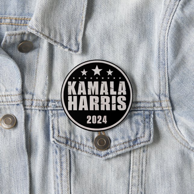 Kamala Harris 2024 till president Retro-valet Knapp (In Situ)