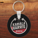 Kamala Harris 2024 till president Retro-valet Nyckelring<br><div class="desc">Kamala Harris 2024 för val av president Retro Button</div>