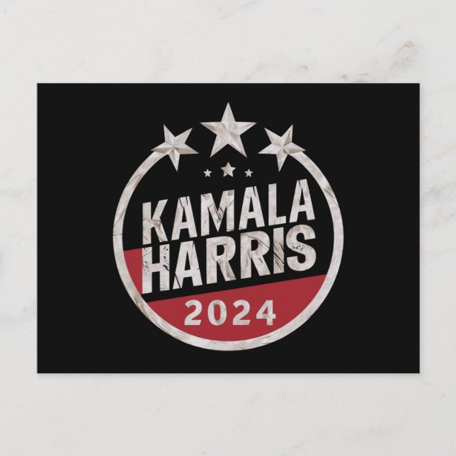Kamala Harris 2024 till president Retro-valet Vykort (Framsida)