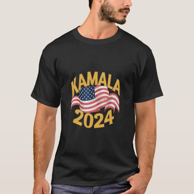 Kamala Harris 2024 Till talman: Hämta Officiell T Shirt (Framsida)
