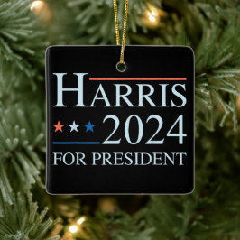 Kamala Harris 2024 Till talman Julgransprydnad Keramik