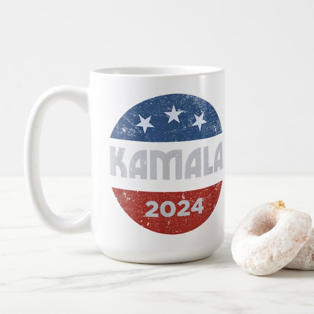 Kamala Harris 2024 Till talman Kaffemugg (Med munk)