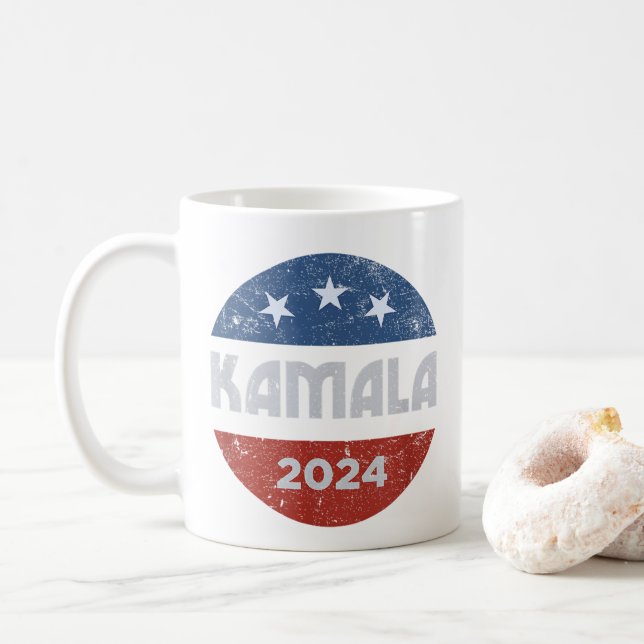 Kamala Harris 2024 Till talman Kaffemugg (Med munk)