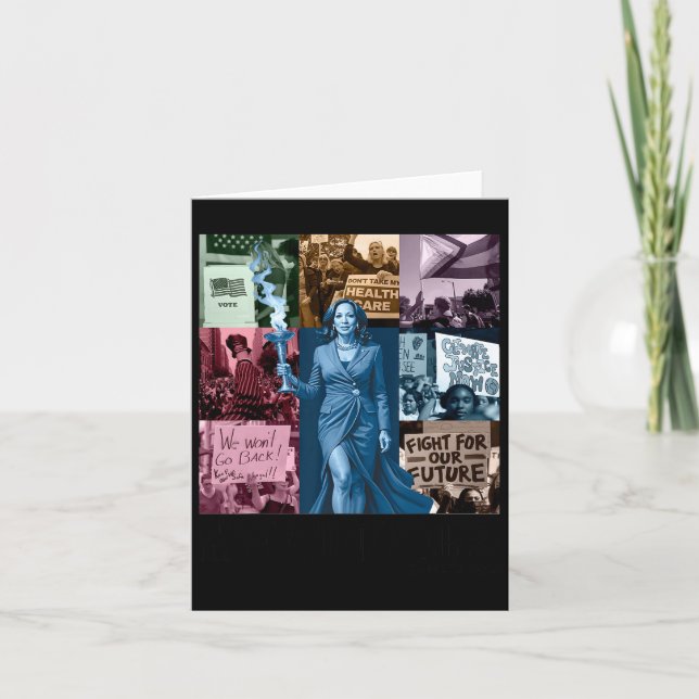 Kamala Harris 2024 Tour in my voting Era Fru Pre Kort (Framsida)