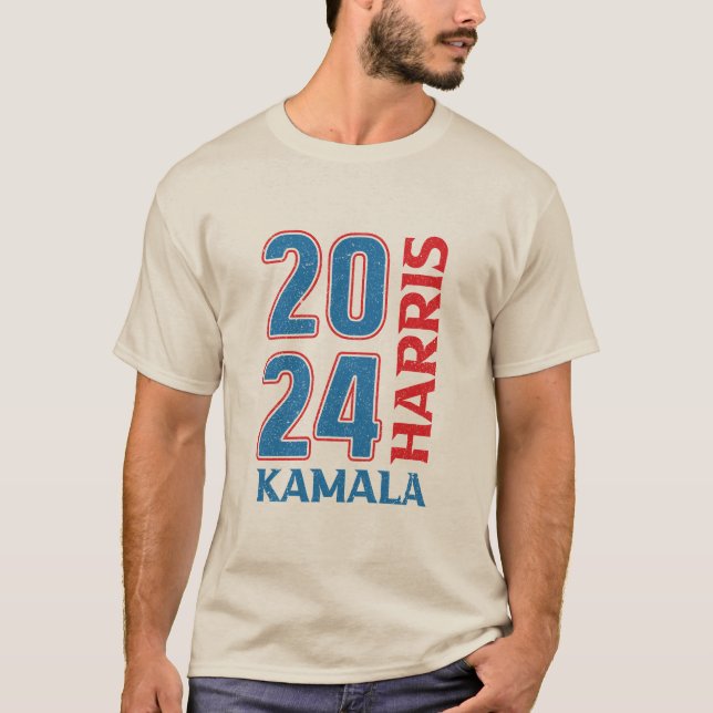 Kamala Harris 2024: Utformning av valstöd T Shirt (Framsida)