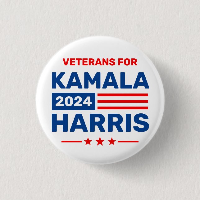 Kamala Harris 2024 Val Stickers Knapp (Framsida)