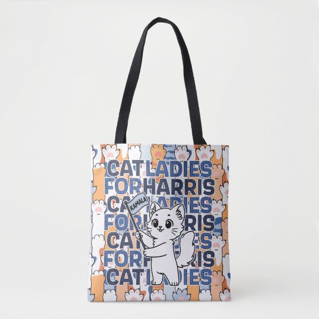 Kamala Harris 2024 Valet Cat Dam president Tygkasse (Framsida)