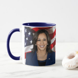Kamala Harris 2024 Valet Coola Collecsible Photo Mugg