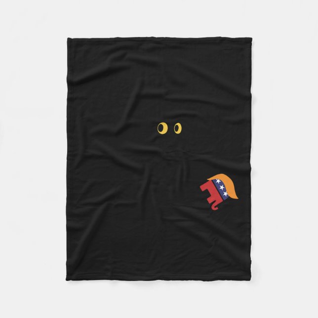 Kamala Harris 2024 Victory Black Cat Vs Elephant T Fleecefilt (Framsidan)