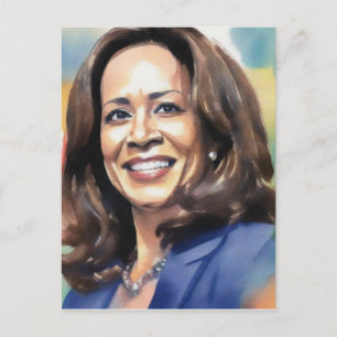 Kamala Harris 2024 VP till president Black Women S Helg Vykort