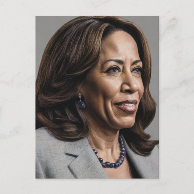 Kamala Harris 2024 VP till president Black Women S Vykort (Framsida)