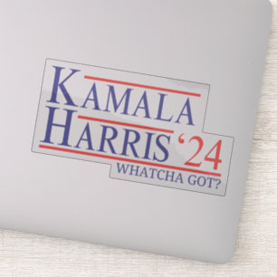 Kamala Harris 2024 Whatcha Har Fru talman! Klistermärken