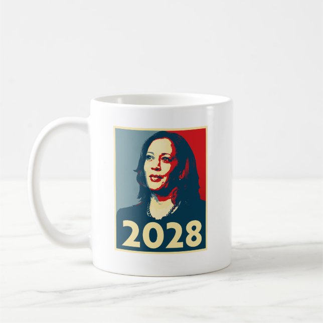 Kamala Harris 2028 Kaffemugg (Vänster)
