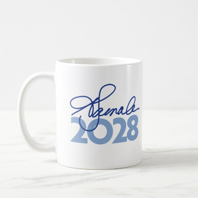 Kamala Harris 2028 Namnteckning Kaffemugg (Vänster)