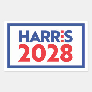 Kamala Harris 2028 Rektangulärt Klistermärke