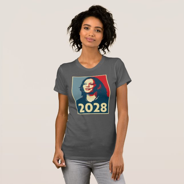 Kamala Harris 2028 T Shirt (Hel framsida)