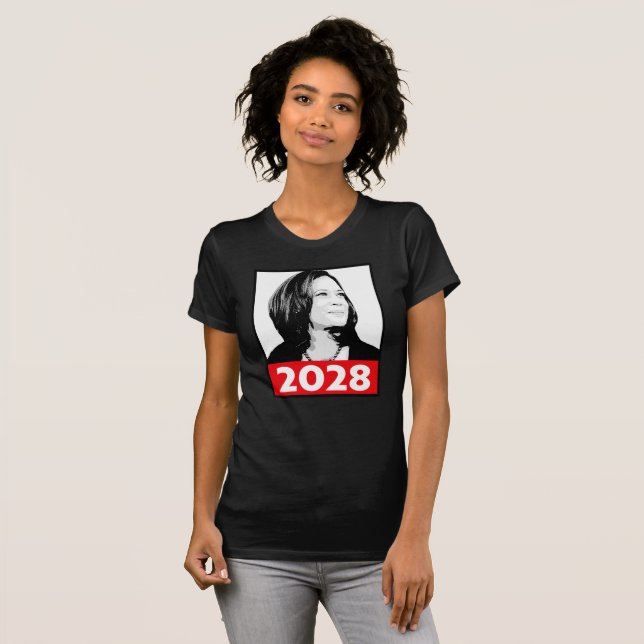 Kamala Harris 2028 T Shirt (Hel framsida)