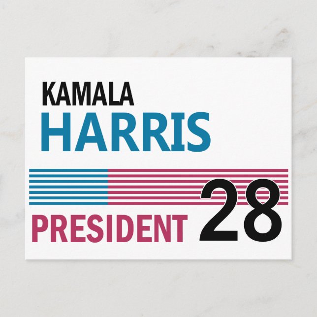 Kamala Harris 2028 Vykort (Framsida)