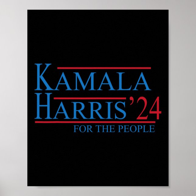 Kamala Harris 24 för folkvalet 2024 Poster (Framsidan)