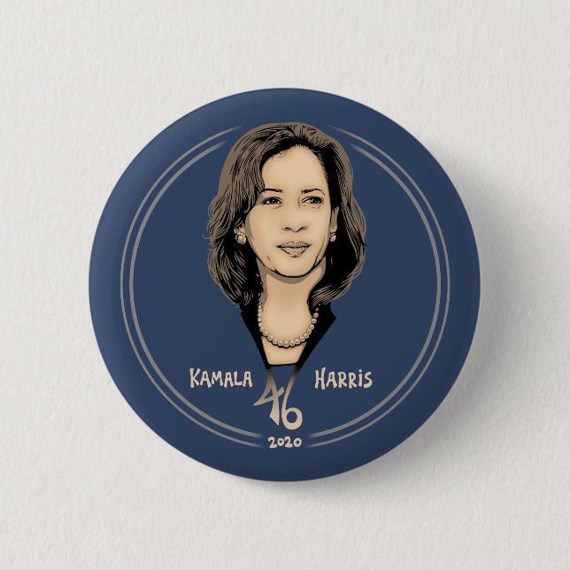 Kamala Harris 46 Knapp (Framsida)