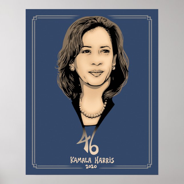Kamala Harris 46 Poster (Framsidan)