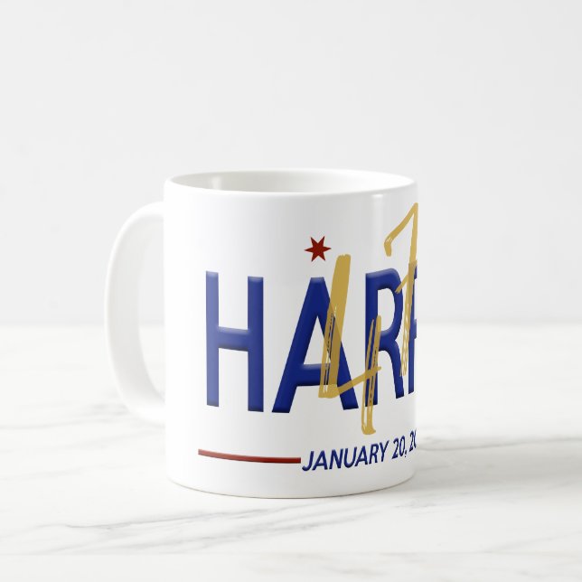 Kamala Harris 47:e president Inauguration Kaffemugg (Framsida vänster)