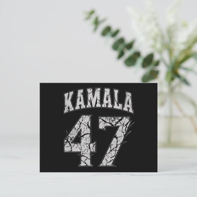 Kamala Harris 47:e president USA Amerika 2024 Vykort (Stående Fram)