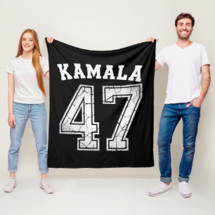 Kamala Harris 47 För President För Folket Fleecefilt
