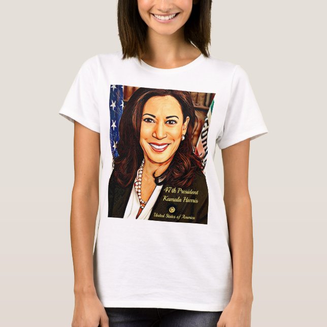 Kamala-Harris-47th-President-USA_ T Shirt (Framsida)