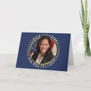 Kamala Harris 49:e Vicens talman Helgkort