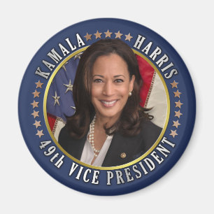 Kamala Harris 49:e Vicens talman Magnet