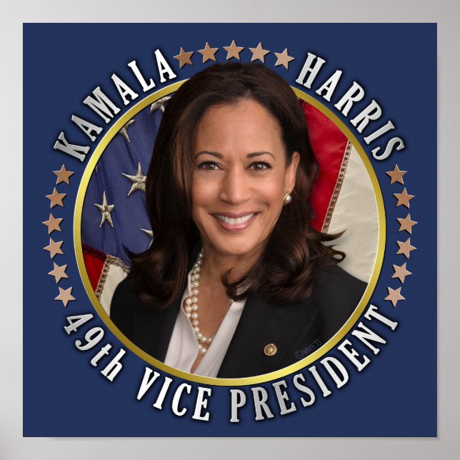 Kamala Harris 49:e Vicens talman Poster (Framsidan)