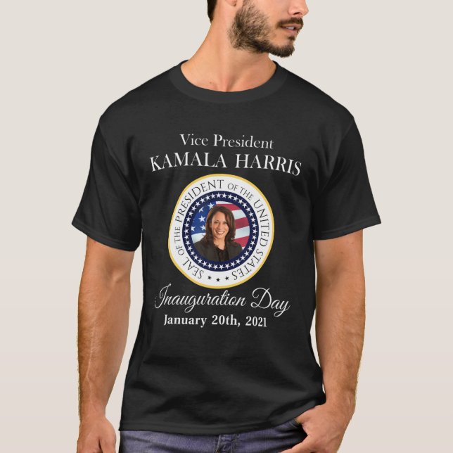 Kamala Harris 49 Vicens president Inauguration Day T Shirt (Framsida)