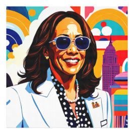 KAMALA HARRIS 5 FOTOTRYCK